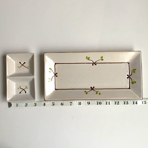 NWB Japanese Minoya Platter & Dipping Set Entertaining Home - Picture 5 of 13
